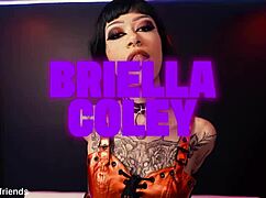 briella coley moans as he fucks her in different positions, hairy pussy and cum in mouth 😩