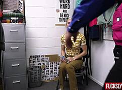 Kay Lovely Steals a Bottle of Water