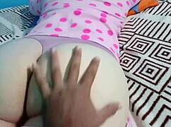 Best sleepover with stepsister showing underwear