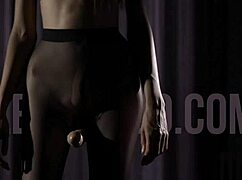 Maria Pie in latex catsuit strapon fucks dildo at office work