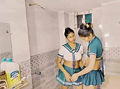 Watch These Cute Teens In Hot Lesbian Action!