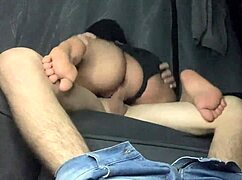 Night Of Movies Turns Into Intense Cowgirl Riding And Creampie