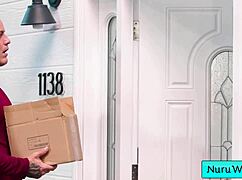 hot busty masseuse gives her client an amazing wet sex nuru massage - derrick pierce eve marlowe