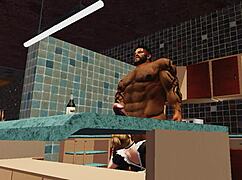 duane brown's maid is the luckiest woman, getting that huge black cock every day