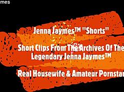 Jenna Jaymes plays to the camera in shorts