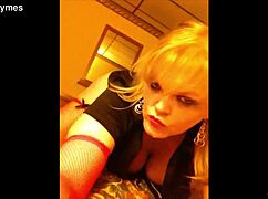 Jenna Jaymes plays to the camera in shorts