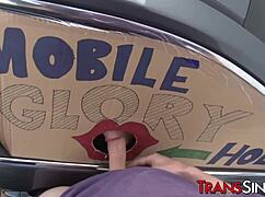 sexy stockings tranny gets warm sticky facial