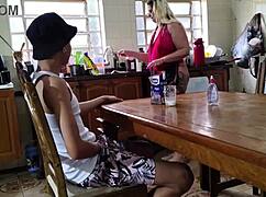 Tiffany Montavani Teaches Virgin How To Be Dominant In Intense Scene