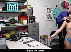 shoplifting aria valencia giving the officer a nice blowjob and riding his cock - perp4k