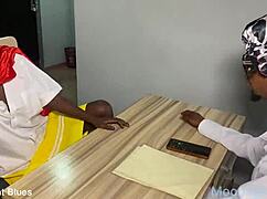 ebony petite student seduces teacher right before christmas break 😏