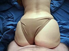 girl with big ass sucks cock and gets fucked rough