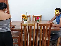 I intensely fuck the maid while my wife is not home, her big ass bouncing in the taboo encounter.