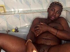 Bathroom SEX With My HUGE DILDO!