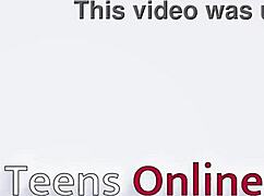 18 Year Old Gets A Creampie For Christmas