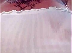 Brazilian redhead bathing in shower