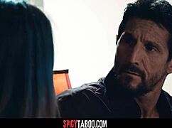 Perv stepuncle has threesome stepmom and her stepdaughter