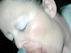wife gives amateur blowjob leading to cumshot