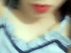 Girl In Glasses Seductively Shows Off Body Alone