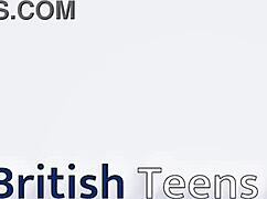 British Teen Rides Lucky Guy's Face