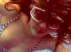 I am a sexy petite russian teen with small tits, but libuse has me all wrong in this beach pool adventure