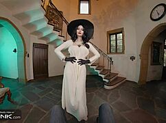 VR Conk Busty Brunette Lady Dimitrescu Fucks And Masturbates In Resident Evil Village Cosplay Parody Pt 1