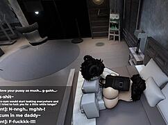 Roblox Cum Loving Slut Ends Up Soaked In Ass And Pussy Sex