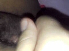 Amateur Teases Wet Hairy Pussy At Home