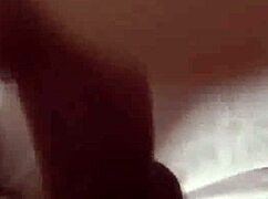 Amateur couple chats on webcam.