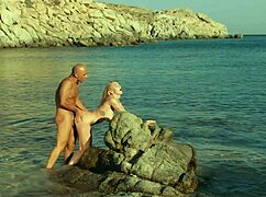 catherine knight, that stunning brunette model, can't resist the photographer's huge cock