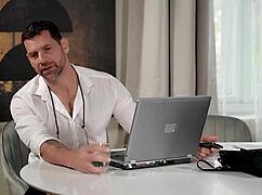 Oiled up Veronica Leal enjoys sensual sex with her masseuse.