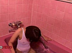 Appealing Wife Gives Pov Blowjob While Soaking In Bath Tub For Steamy Cumshot