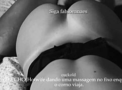 i'm massaging the fixo's big cock while cuck travels