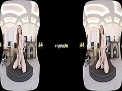 Kinky Redhead Soaks Clothes in Piss!