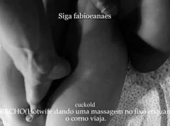 i'm massaging the fixo's big cock while cuck travels