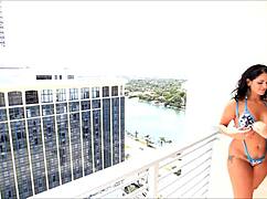 Raquel licks big pussy lips!