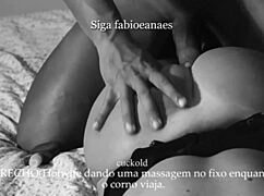 i'm massaging the fixo's big cock while cuck travels