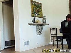 Real Stepsis Swallows Massive Black Cock Cumshot in HD Reality Scene