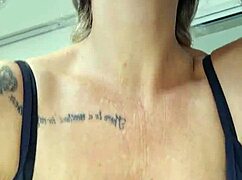 alinemilf chokes on deepthroat gags in cute milf retro update