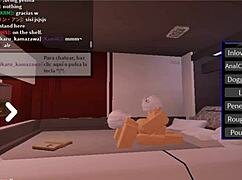 este chico me follo tan duro que me lleno de su leche en roblox sexo