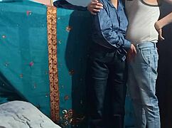 village girlfriend's first bedroom chudai with big cock on indian ranch