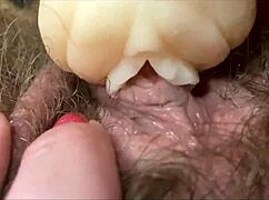 extreme closeup clitoris throbs in hardcore homemade vagina orgasm frenzy