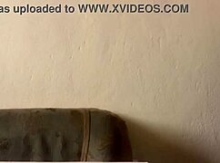 athletic chub shows off his bulging cock during workout