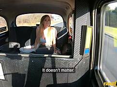 josephine jackson flashes huge natural tits then rides monster cock doggystyle in fake taxi