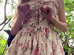 hey asian girl on mountain flashes masturbates squirts everywhere