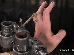 Bound Small Tits Slave Whipped in Hardcore BDSM Domination