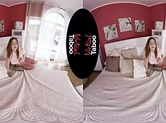 you lock eyes with big titted redhead in virtual taboo pov fuck