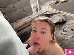 i get so turned on watching my couple fuck rough outdoors at construction site doggystyle moans
