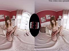 you lock eyes with big titted redhead in virtual taboo pov fuck