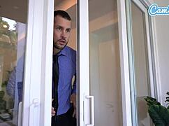 Milf wife caught masturbating! Realtor pounds wet pussy hard relentlessly