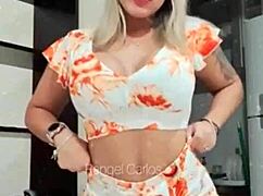 hot latina teases her juicy tits so temptingly